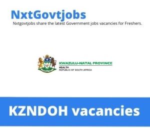 x1 VacanciesRecruitment Kwazulu-Natal Department of Health Vacancies 2024 @www.kznhealth.gov.za Career Portal